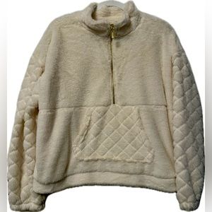 No Boundaries Half-Zip Sherpa Pullover
